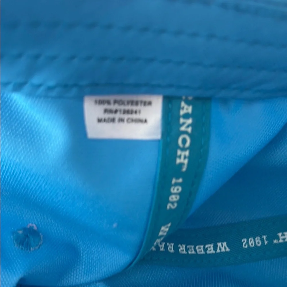 Weber Ranch Blue Weber Agave Turquoise Baseball Cap - NWOT